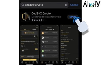 نصب برنامه CoolBitX Crypto